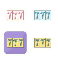 Triple Sevens Vector Icon