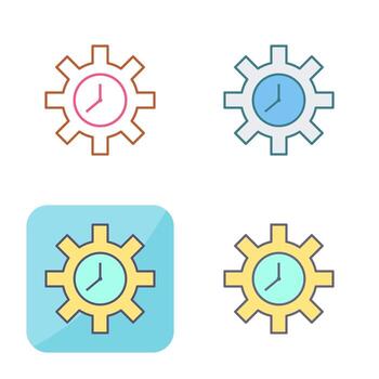 Unique Time Optimization Vector Icon