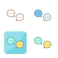 Unique Conversation Bubbles Vector Icon