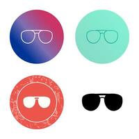 icono de vector de gafas únicas