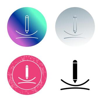 Draw Curve Vector Icon