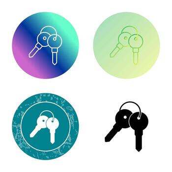 icono de vector de llaves
