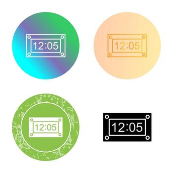 icono de vector de temporizador único