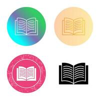 Unique Textbook Vector Icon