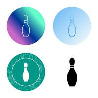 Unique Bowling Pin Vector Icon