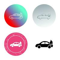 Unique Car on Fire Vector Icon
