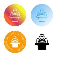 Unique Lecture Vector Icon