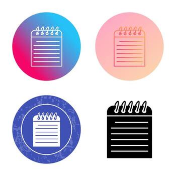 icono de vector de nota única