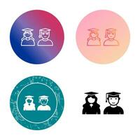 Unique Graduates Vector Icon