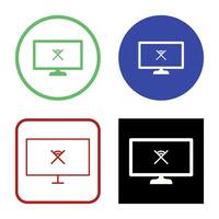 Unique Disconnected Network Vector Icon