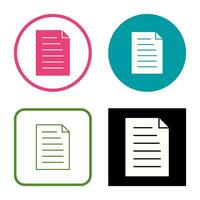 Unique Document Vector Icon