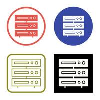 Unique Server Vector Icon