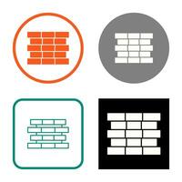 Unique Bricks Vector Icon
