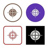 Unique Target Vector Icon