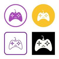 icono de vector de consola de juegos único