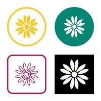 Unique Flower Vector Icon