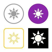 UV Radiation Vector Icon