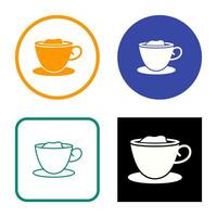 icono de vector de café cremoso