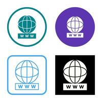 Unique World Wide Web Vector Icon