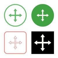 Unique Move Vector Icon