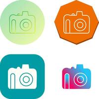 Unique DSLR Camera Vector Icon