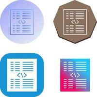 Piece of Code Vector Icon