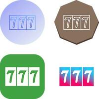 Triple Sevens Vector Icon