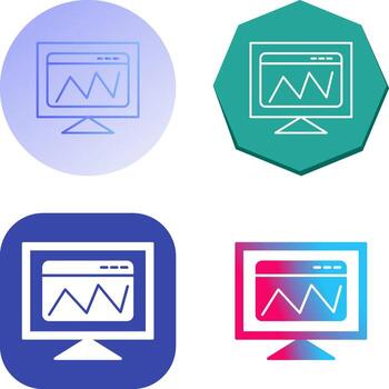 icono de vector de análisis web
