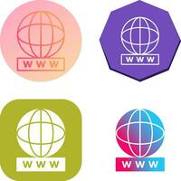 Unique World Wide Web Vector Icon