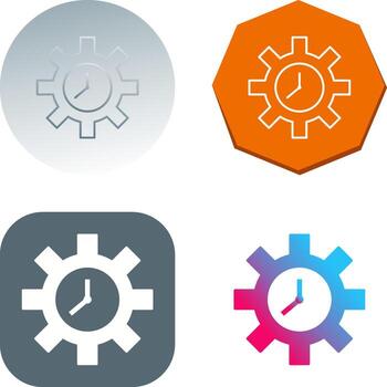 icono de vector de optimización de tiempo único