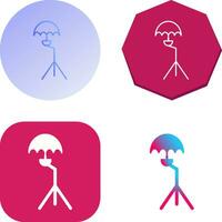 Unique Umbrella Stand Vector Icon