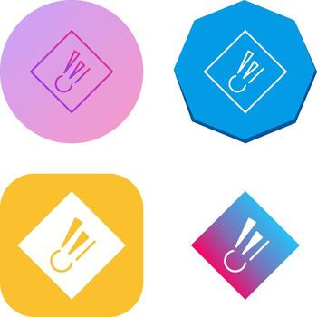 icono de vector de material explosivo