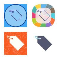 Unique Tag Vector Icon