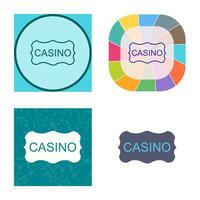 Casino Sign Vector Icon