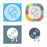 Unique Music CD Vector Icon