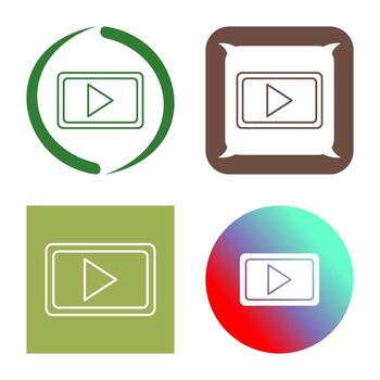 icono de vector de comunicación de video único