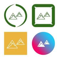 Unique Mountains Vector Icon