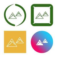 Unique Mountains Vector Icon