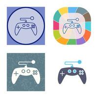 icono de vector de control de juego único