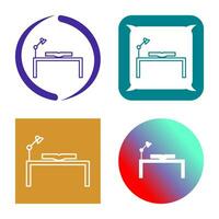 Unique Study Desk Vector Icon