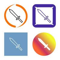 Unique Sword Vector Icon