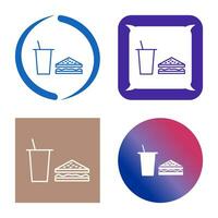 Unique Lunch Vector Icon