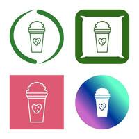 Unique Strawberry Milkshake Vector Icon