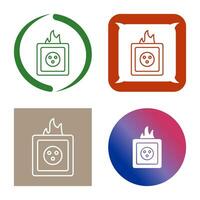 Unique Fire in Socket Vector Icon