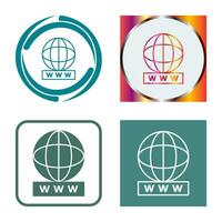 Unique World Wide Web Vector Icon