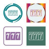 Triple Sevens Vector Icon