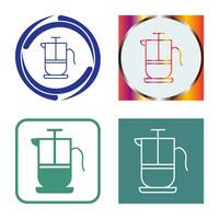 French Press Vector Icon