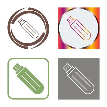 Unique USB Drive Vector Icon