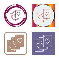 Unique Deck of Cards Vector Icon