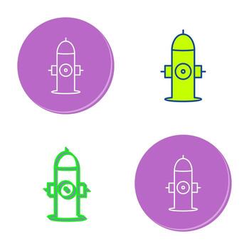icono de vector de hidrante único